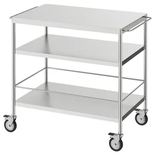 IKEA FLYTTA Servierwagen Edelstahl