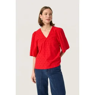 SOAKED IN LUXURY Bluse Sunela Rot L