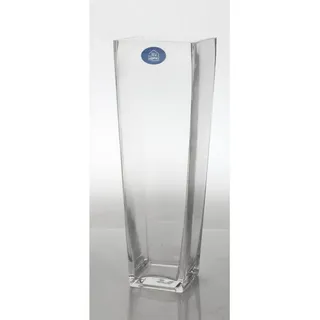BURI Dekovase Glasvase eckig Glas Vase Blumenvase Blumen Haushalt wohnen