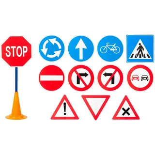 Verkehrsschilder Set, 12-teilig