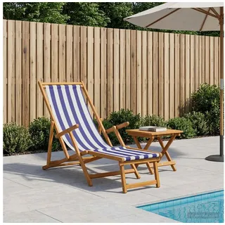 vidaXL Sonnenliege 3 Position 1 x 1 x 1 cm Blau