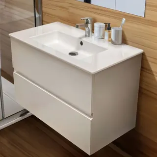 Ideal Standard Eurovit+ Schrank mit Waschtisch, 2 Auszüge, R0574WG