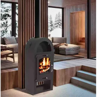 Apex Digital Apex Kaminofen 9kW Stahl Schwarz