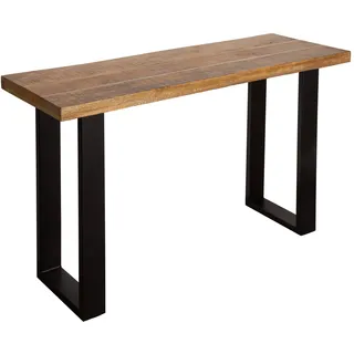 Riess Ambiente Design Konsolentisch Iron Craft 115cm Mangoholz Eisen Schreibtisch Konsole Tisch