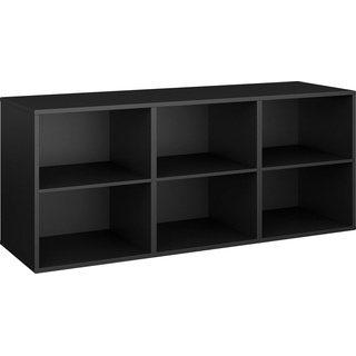 Hammel Furniture Sideboard Keep by Hammel Modul 005, 3 feste Einlegeböden, Wandmontage/ stehend montierbar, Breite 133,8 cm schwarz