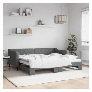 vidaXL Tagesbett 90 x 190 cm Dunkelgrau