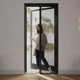 cocoon home concepts Insektenschutztür plissiert 96 x 209 cm Anthrazit