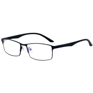 ALWAYSUV Classic Schwarz TR90 Vollformat Kurzsichtige Myopie Kurzsichtige Brille Transparente Linse Fernbrille Für Damen/Herren - -2.50