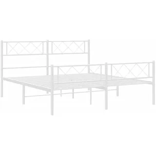 vidaXL 120 x 200 cm Weiß