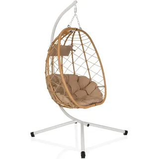 hjh living Hängesessel COCOVA Weiß/Beige