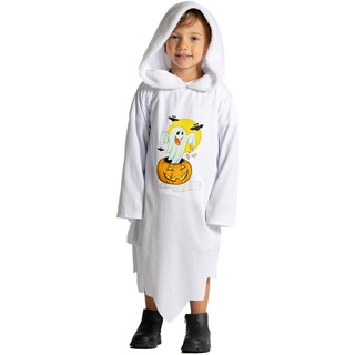 Ciao- Baby Ghost costume disguise hooded tunic unisex baby (Size 2-3 years)