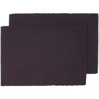 Homescapes Tischset schwarz im 2er-set 33/50 cm,