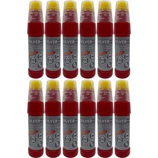 12x Spezial SILVER Gel Backofen-, Grill- und Kaminglasreiniger inkl. integrierter Bürste je 200ml