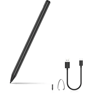 Magnetischer Stylus Stift für Surface Pro 11/X/9/8/7, Laptop 6-1, Go 4-1 - 4096 Druckstufen, Wiederaufladbar, mit Radierer & Rechtsklick - Eingabestift kompatibel mit HP, ASUS, Kobo