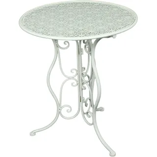 Garden Pleasure Lascar Gartentisch Ø 60 x 70 cm Weiß