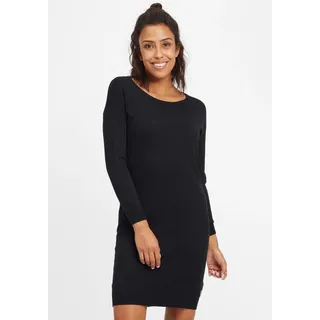 Oxmo Strickkleid OXElla 21300566ME Kleid mit Rundhals-Ausschnitt in Schwarz | M