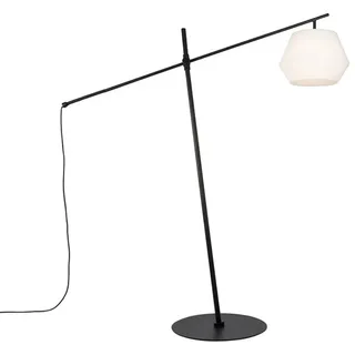 Qazqa Bogenlampe Robbert, ohne Leuchtmittel, Warmweiß, QAZQA Bogen­lampe, e27, Weiß, Stahl, Design weiß