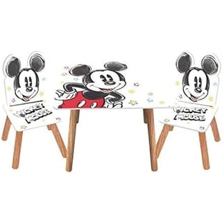 Disney Mickey Maus Sitzgruppe Kindersitzgruppe Tischsitzgruppe Kinder Holz Tisch Stühle