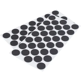 LouMaxx Antirutsch Pads selbstklebend | 66 x Anti Rutsch Möbelstopper schwarz, rund Ø 24 mm | rutschhemmend mit extra starkem Halt
