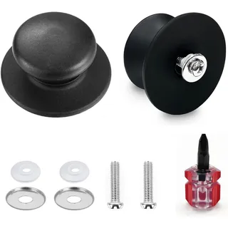 FELIXLEO Deckelgriff Topfdeckelgriff, Topfgriffe mit Kleiner Schraubenzieher (2-St)