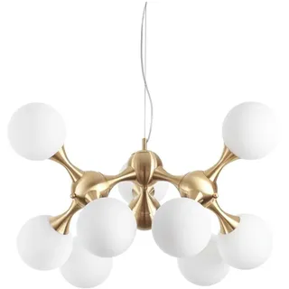 Ideal Lux Nodi 9-flg. Ø 80 cm gold, Metall
