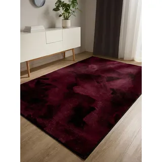 benuta Furry Fellteppich 160 x 230 cm Bordeaux