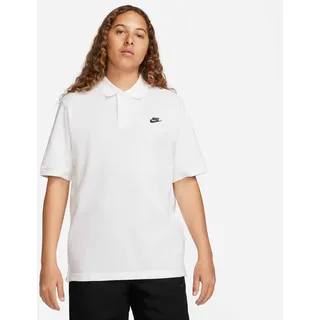 Nike Club Polo Pique Weiß/Schwarz L