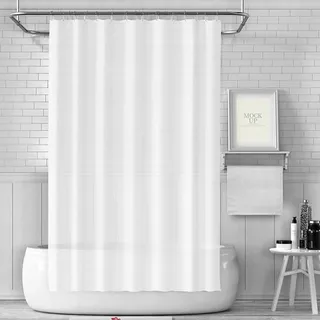 luxuskollektion Duschvorhang 180 x 180 cm weiß