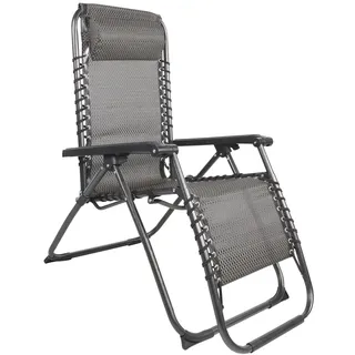 INDA-EXCLUSIV Comfort Liegestuhl 	67 x 175 x 108 cm Schwarz