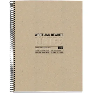 Miquelrius Notizbuch Eco Design A4 liniert Beige/Schwarz/Weiß