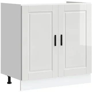 vidaXL Unterschrank Spülenunterschrank Porto 80 x 46 x 81,5 cm Weiß