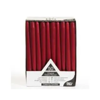 Papstar Leuchterkerzen Ø 2,2 cm 25 cm bordeaux