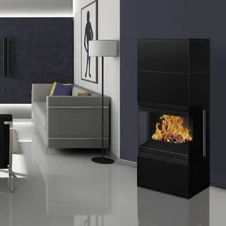 Wamsler Kaminbausatz Modulo 57/150 U Schwarz Kaminofen Holzofen