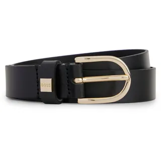 Boss Gürtel Leder 2,5 Schwarz 75
