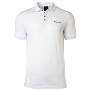 ARMANI EXCHANGE Poloshirt Herren Poloshirt - Schriftzug, Slim fit, Cotton weiß L