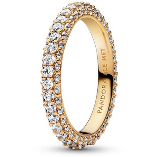Pandora Fingerring Pavé Ring Timeless für Damen von PANDORA, vergoldet 54