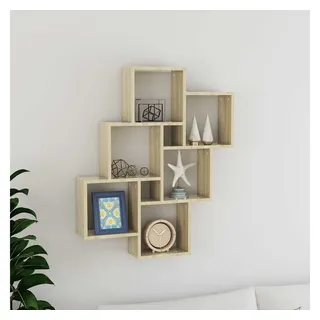 vidaXL Würfelregal Wandregal 78 x 15 x 93 cm Braun
