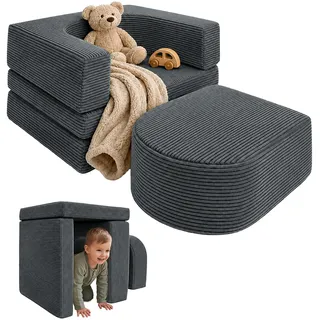 Relaxdays Kindersessel modular, Anthrazit