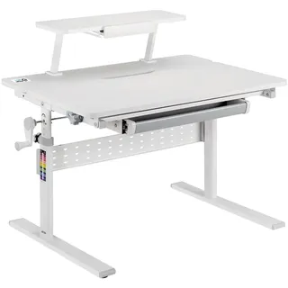 Ergo Office Kinderschreibtisch ER-483 70 x 50 cm Holz grau/weiß