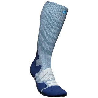 Bauerfeind Outdoor Merino Kompressionssocken Damen 2 Paar Blau 35-38