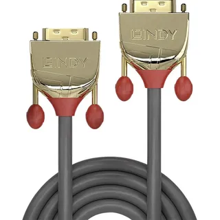 Lindy DVI-D Kabel 5,00 m Grau