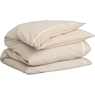 GANT Border Monogram Single Bettdeckenbezug einzeln Farbe Dry Sand Größe 135x200