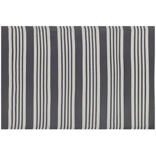 Beliani Delhi Outdoor-Teppich 120 x 180 cm Schwarz/Grau