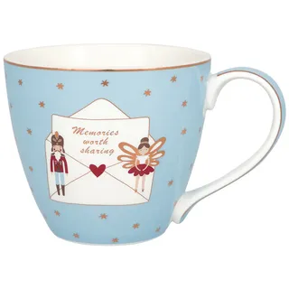 GREENGATE Xmas Letter Tasse 0,3 l Pale Blue