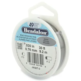 Beadalon Schmuckdraht Edelstahl-kunststoffummantelt/ transparent, Ø 0,76mm-9,20m