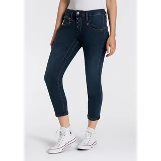 Herrlicher Herrlicher, Shyra Cropped Jeans mit halb verdeckter Knopfleise Größe 27 - 27
