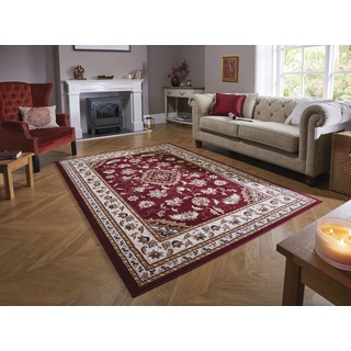 Teppich FLAIR RUGS "Sherborne" Teppiche Gr. B/L: 170 cm x 120 cm, 8 mm, 1 St., rot Orientalische Muster Orientteppich