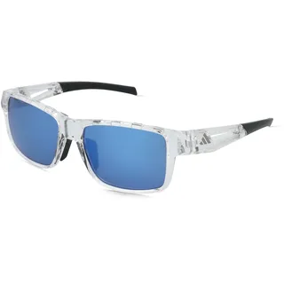 adidas Sport SP0125 KLEON Herren-Sonnenbrille Vollrand Eckig Kunststoff-Gestell, transparent