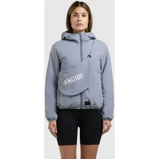 khujo Jacke mit Kapuze und Label-Detail Modell 'SHELLY2', Eisblau, S