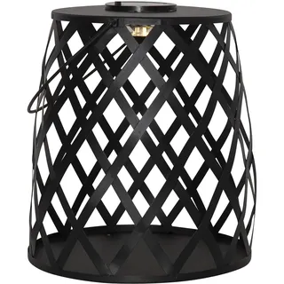 Star Trading LED Solarlaterne Calabria 26 x 28 cm schwarz